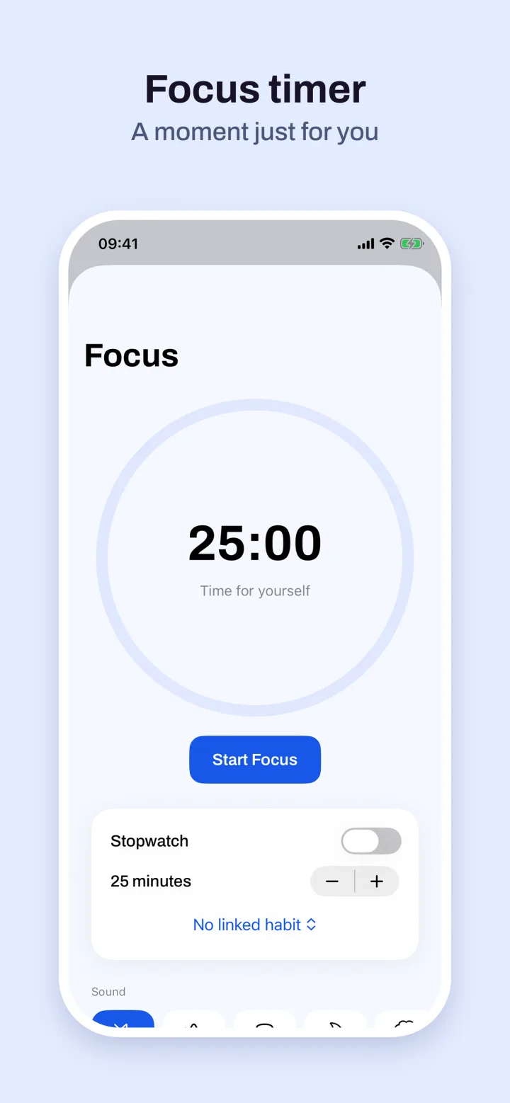 Focus timer — a moment just for you